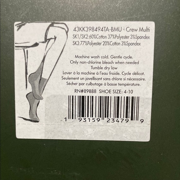 Kate Spade Pink and Black Heart Socks Trio - Picture 4 of 8